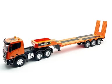 HuiNa grävmaskin och plattformssläp 1:24