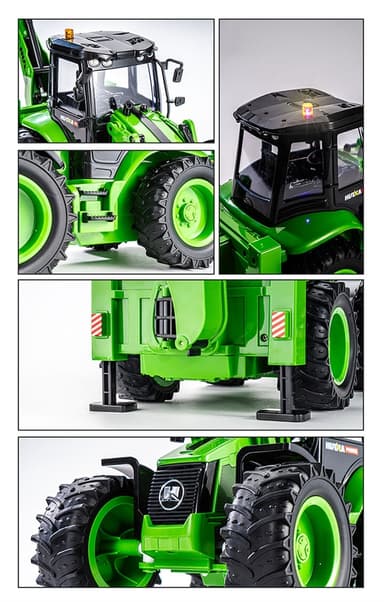 HuiNa Traktor m/Metalllåda 1:14