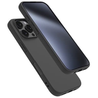 SKALO iPhone 16 Pro Mattsvart Ultratunn TPU-Skal