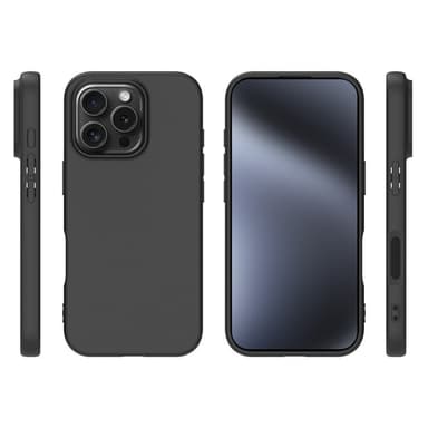 SKALO iPhone 16 Pro Mattsvart Ultratunn TPU-Skal