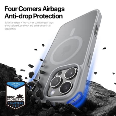 DUX DUCIS iPhone 16 Pro Yind Series Matt Finish Skal - Grå