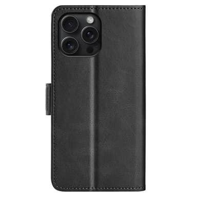 SKALO iPhone 16 Pro Premium Plånboksfodral - Svart