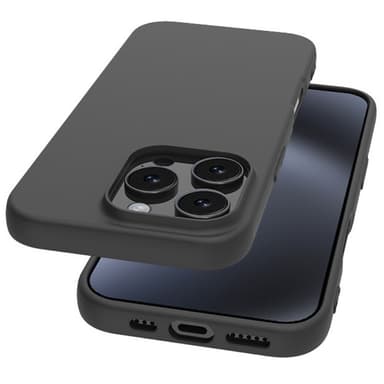 SKALO iPhone 16 Pro Max Mattsvart Ultratunn TPU-Skal
