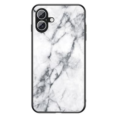 SKALO iPhone 16 Marmor Härdat Glas TPU-skal - Motiv 1