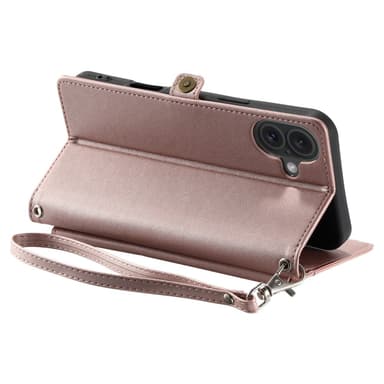 SKALO iPhone 16 Evelope Clutch 5-Fack - Roséguld