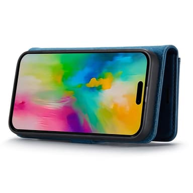 DG MING iPhone 16 Pro Max 2-i-1 Magnet Plånboksfodral - Blå