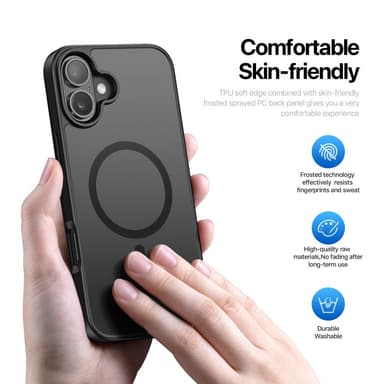 DUX DUCIS iPhone 16 Yind Series Matt Finish Skal - Svart