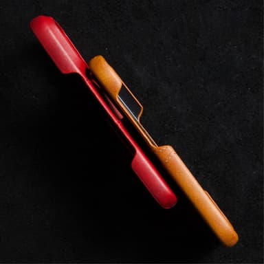 SKALO iPhone 16 Pro Max PU-Läder Korthållare Skal - Roséguld