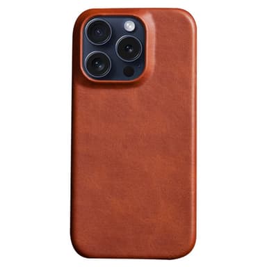 SKALO iPhone 16 Pro PU-Läder Skal - Brun