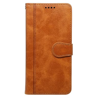 SKALO iPhone 16 Plus Plånboksfodral i PU-Läder - Brun