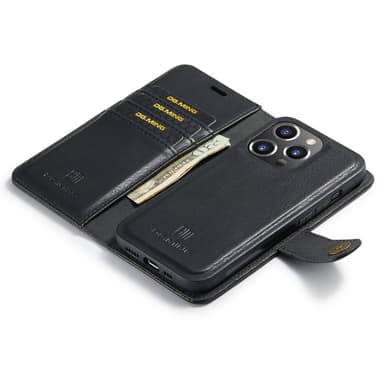 DG MING iPhone 16 Pro 2-i-1 Magnet Plånboksfodral - Svart