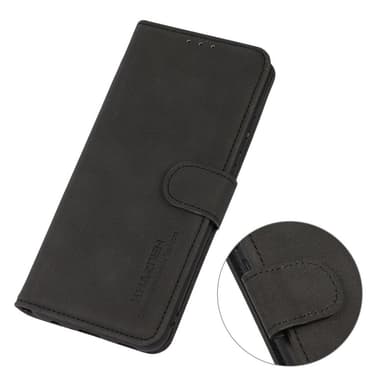 SKALO iPhone 16 KHAZNEH Plånboksfodral i PU-Läder - Svart