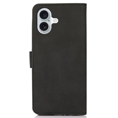 SKALO iPhone 16 KHAZNEH Plånboksfodral i PU-Läder - Svart