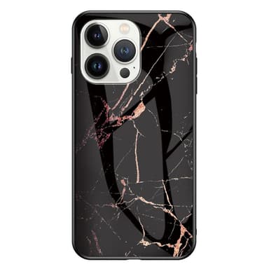 SKALO iPhone 16 Pro Max Marmor Härdat Glas TPU-skal - Motiv 4