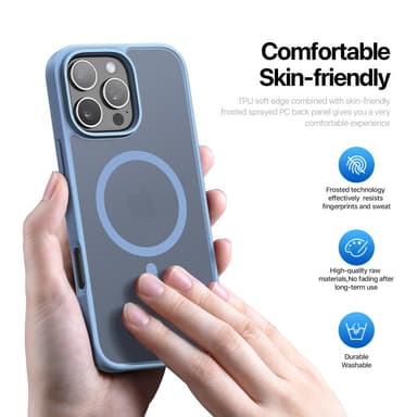 DUX DUCIS iPhone 16 Pro Yind Series Matt Finish Skal - Blå
