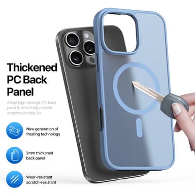 DUX DUCIS iPhone 16 Pro Yind Series Matt Finish Skal - Blå