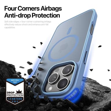 DUX DUCIS iPhone 16 Pro Yind Series Matt Finish Skal - Blå