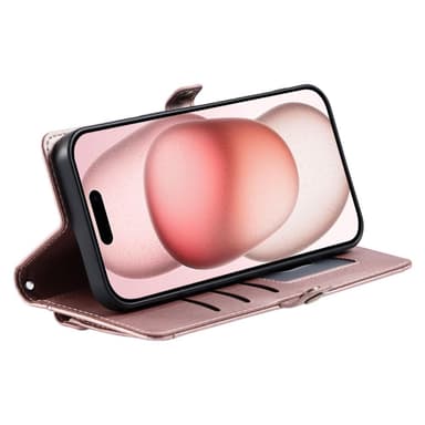 SKALO iPhone 16 Pro Max Evelope Clutch 5-Fack - Roséguld