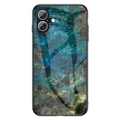 SKALO iPhone 16 Plus Marmor Härdat Glas TPU-skal - Motiv 4
