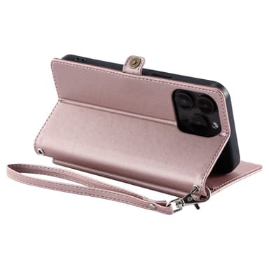 SKALO iPhone 16 Pro Max Evelope Clutch 5-Fack - Roséguld