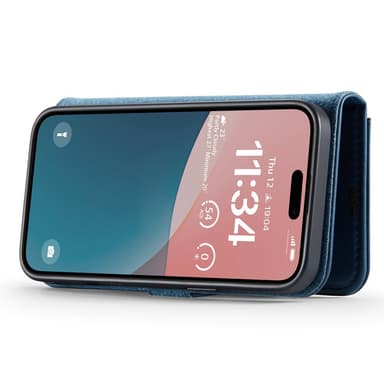 DG MING iPhone 16 Plus 2-i-1 Magnet Plånboksfodral - Blå