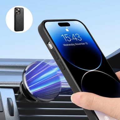 DENIOR iPhone 16 Pro Max D12 Skal+Plånbok - Svart