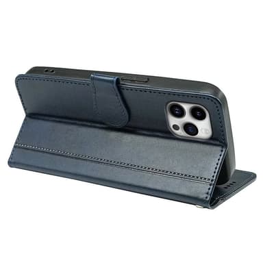 SKALO iPhone 16 Pro Plånboksfodral i PU-Läder - Blå