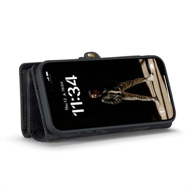 CaseMe iPhone 16 Plus 008 Series Plånboksfodral - Svart