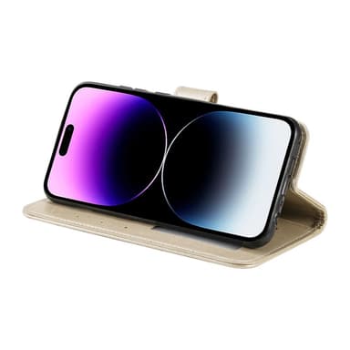 SKALO iPhone 16 Plus Mandala Plånboksfodral - Guld