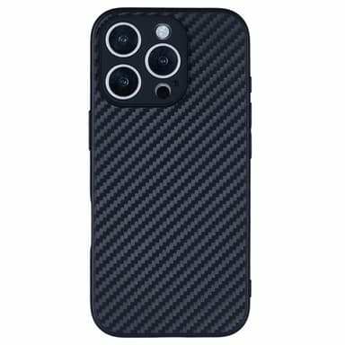 SKALO iPhone 16 Pro Carbon Fiber TPU-skal - Svart