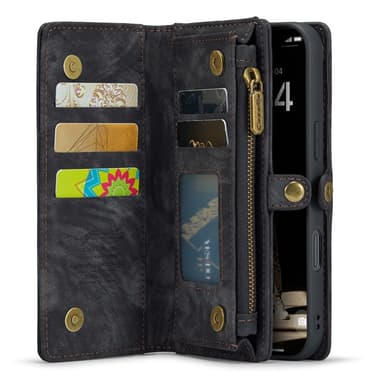 CaseMe iPhone 16 008 Series Plånboksfodral - Svart