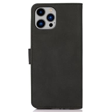 SKALO iPhone 16 Pro Max KHAZNEH Plånboksfodral i PU-Läder - Svart