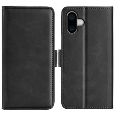 SKALO iPhone 16 Plus Premium Plånboksfodral - Svart