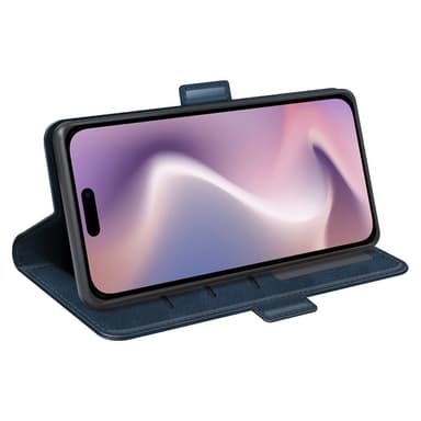 SKALO iPhone 16 Pro Max Premium Plånboksfodral - Blå