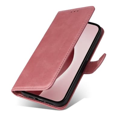 SKALO iPhone 16 Pro PU-Läder Plånboksfodral - Rosa
