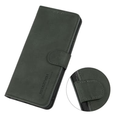 SKALO iPhone 16 Pro KHAZNEH Plånboksfodral i PU-Läder - Grön