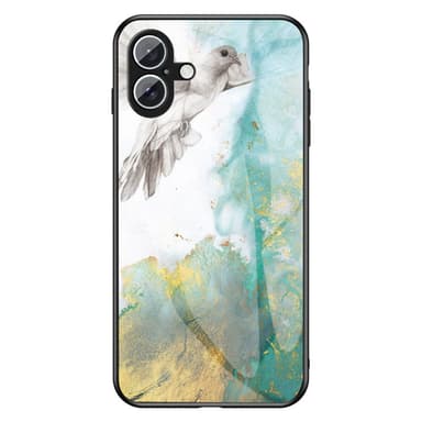 SKALO iPhone 16 Plus Marmor Härdat Glas TPU-skal - Motiv 3