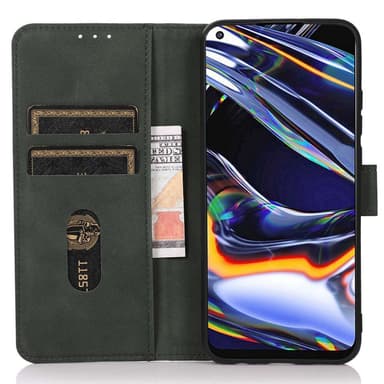 SKALO iPhone 16 Pro KHAZNEH Plånboksfodral i PU-Läder - Grön