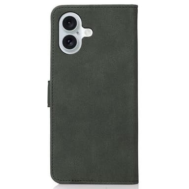 SKALO iPhone 16 KHAZNEH Plånboksfodral i PU-Läder - Grön