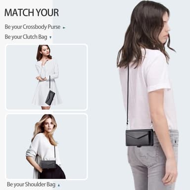 SKALO iPhone 16 Pro Evelope Clutch 5-Fack - Svart