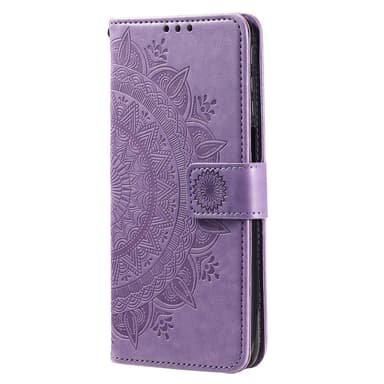 SKALO iPhone 16 Pro Mandala Plånboksfodral - Lila