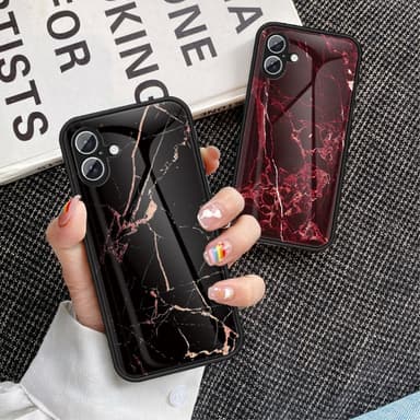 SKALO iPhone 16 Plus Marmor Härdat Glas TPU-skal - Motiv 2