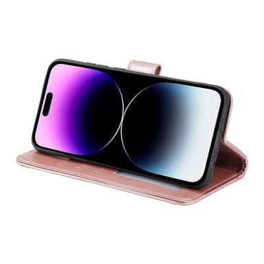 SKALO iPhone 16 Plus Mandala Plånboksfodral - Roséguld