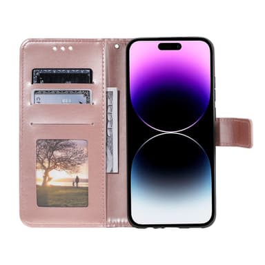 SKALO iPhone 16 Plus Mandala Plånboksfodral - Roséguld