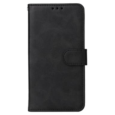 SKALO iPhone 16 Plus PU-Läder Plånboksfodral - Svart