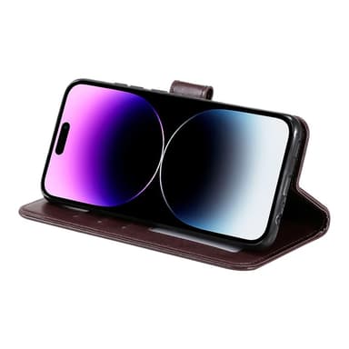 SKALO iPhone 16 Plus Mandala Plånboksfodral - Brun
