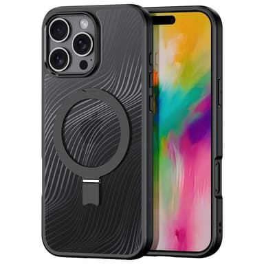 DUX DUCIS iPhone 16 Pro Aimo Series med Metallställ Skal - Svart
