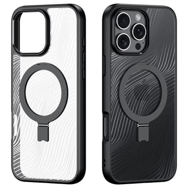 DUX DUCIS iPhone 16 Pro Aimo Series med Metallställ Skal - Svart