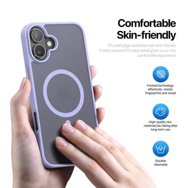 DUX DUCIS iPhone 16 Plus Yind Series Matt Finish Skal - Lila
