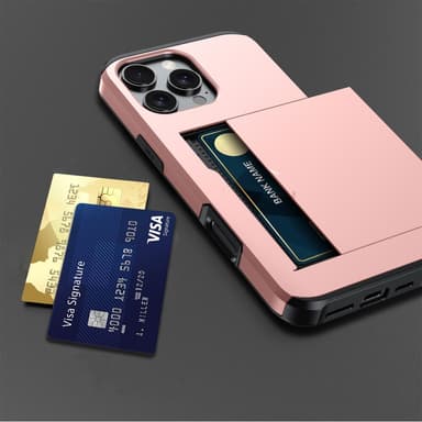 SKALO iPhone 16 Pro Armor Skal Korthållare - Svart